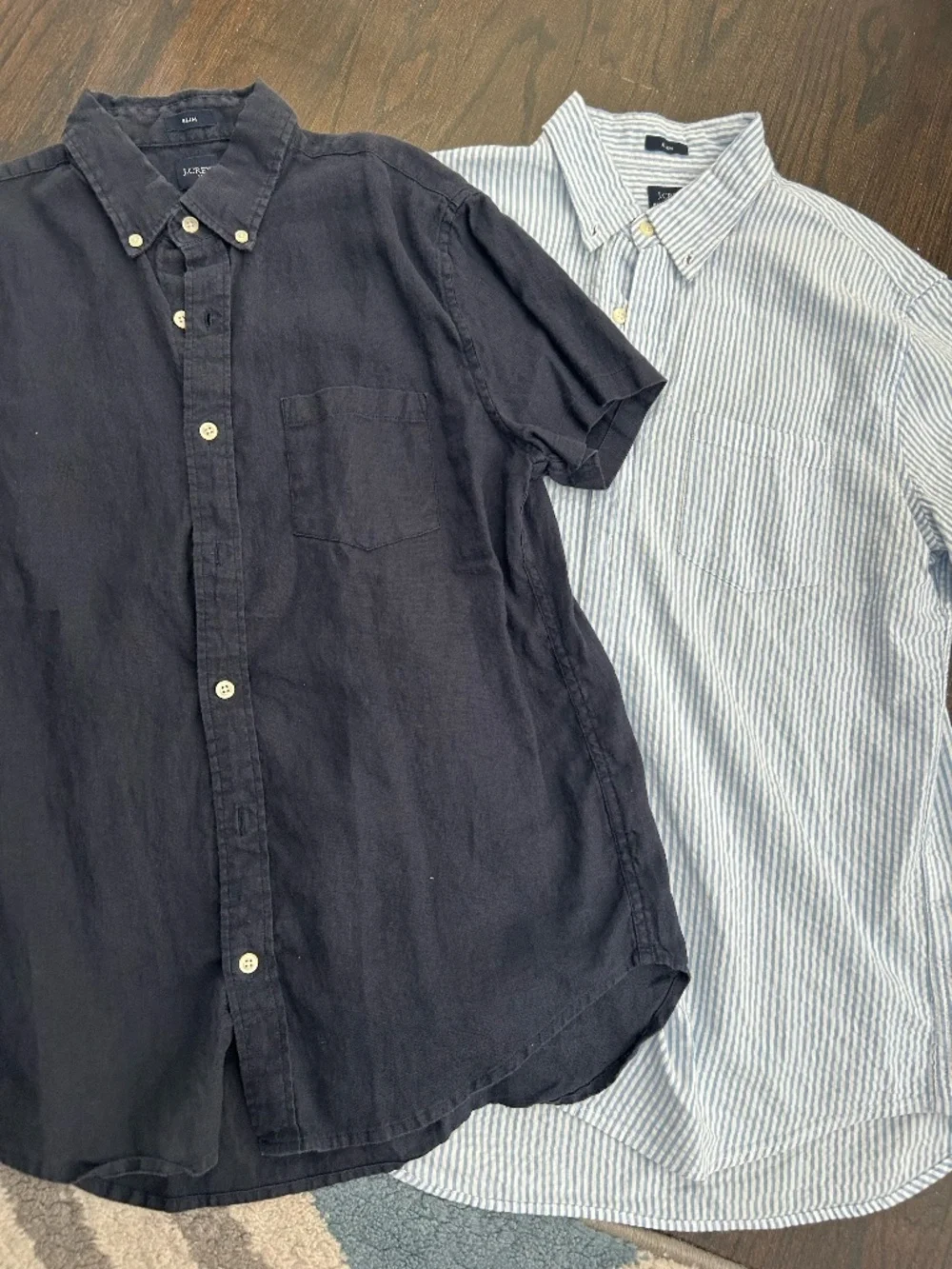 Two Short Sleeve JCrew Button From Shirts